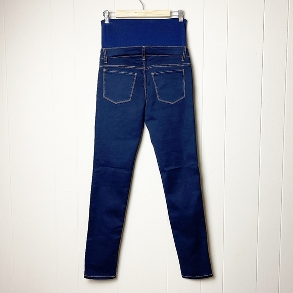 Modern‎ Eternity Skinny Maternity Jeans 28 6 small dark blue stretch over bump - Picture 3 of 10